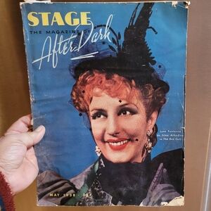 Vtg Stage: The Magazine of After Dark May 1938 Edition Features Lynn Fontanne